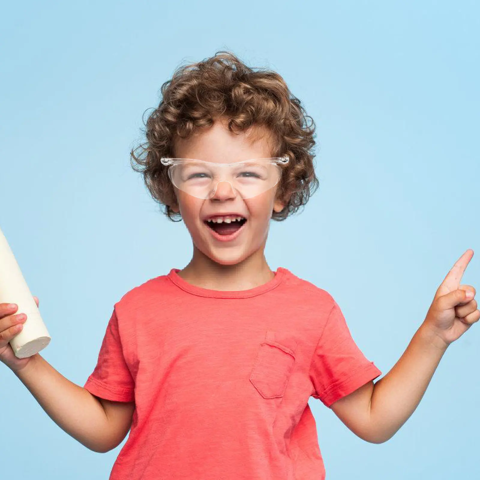 4 gafas de seguridad para niños, antiarañazos e impermeables para diversos entornos, gafas de seguridad para laboratorios, gafas de química