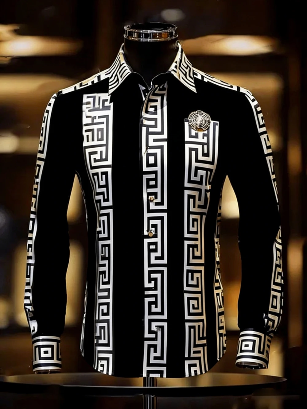 

Men's Soft Breathable Long Sleeve Shirt High Definition Printed White Shirt Hawaiian Vacation Outdoor Social Party Mens Clothing