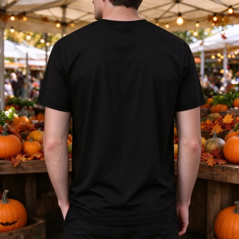 I'M Ready For The 'Ber Months Men 100% Cotton T-shirt Funny Holiday Print Casual Streetwear Halloween Thanksgiving Top