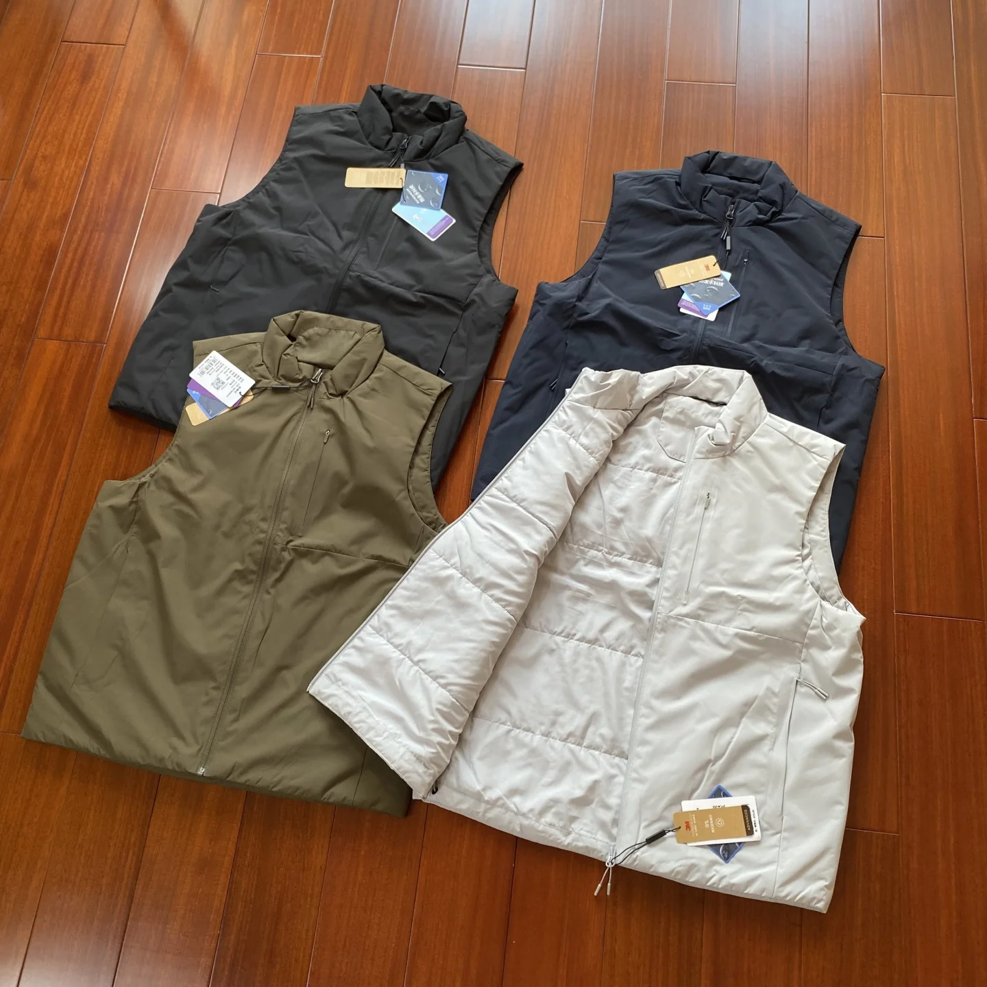 

Уличный легкий теплый жилет Fce, мужской осенне-зимний хлопковый жилет с воротником-стойкой, водонепроницаемый молодежный модный жилет-стойка на молнии