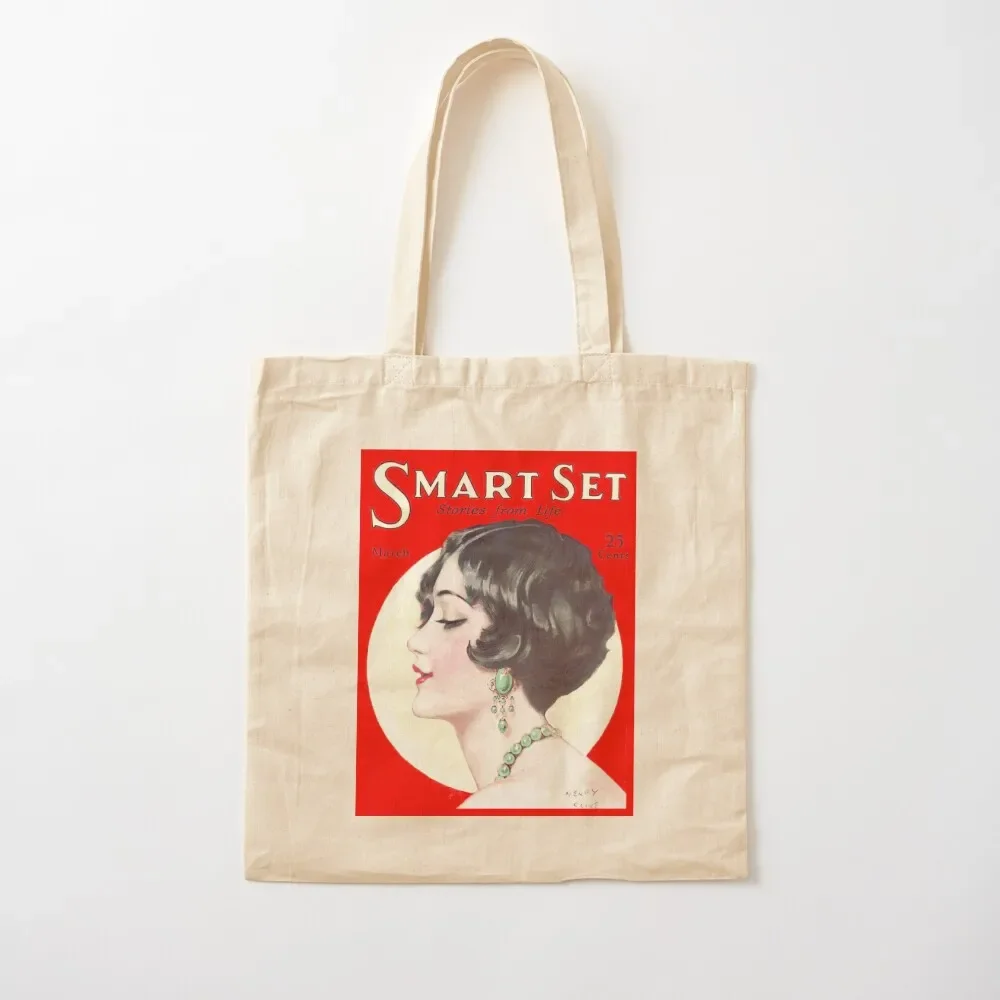 

SMART SET : Vintage 1925 Magazine Advertising Print Tote Bag custom fabric bag Eco bag personalized tote Shopper