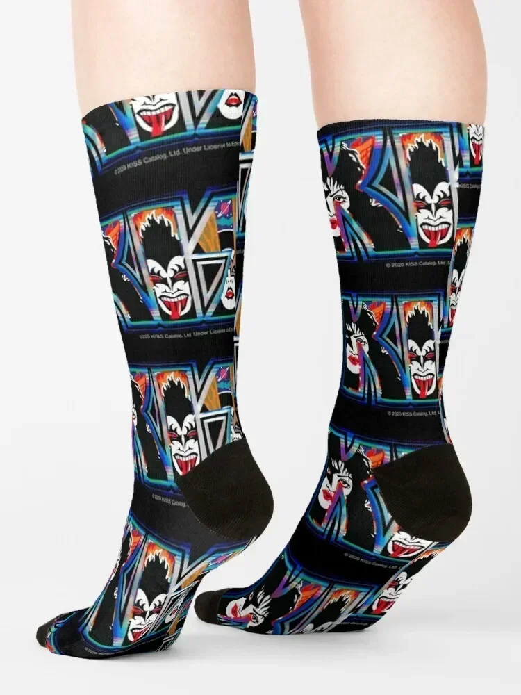 KISS ? rock music band - Rock and Roll Over Style 1 Socks gym Climbing shoes halloween Men Socks Women's