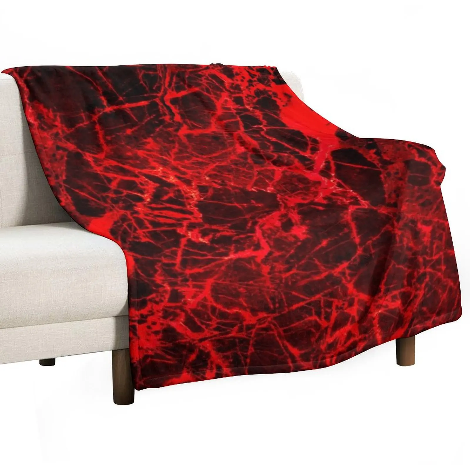 Liquid Marble Black And Red Throw Blanket Thermal Quilt Decorative Sofas christmas decoration Furrys Luxury Throw Blankets