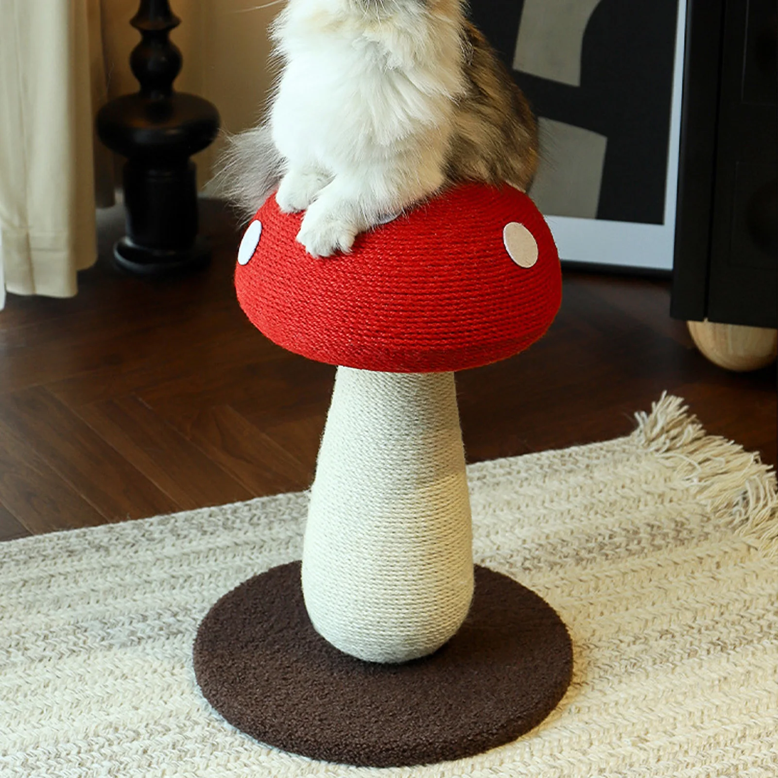 for Mushroom Cat Scratching Post Reduce Boredom Furniture  Long Term Use Scratch Resistant Cute Cat Scratcher for Kitten