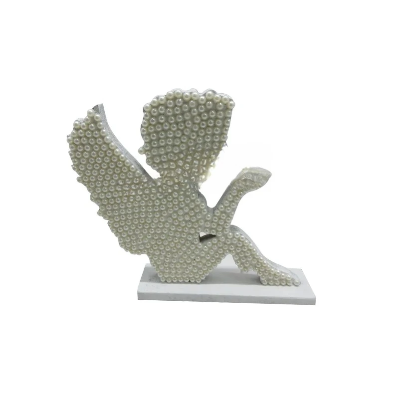

Angel Design Shiny Pearl Desktop Statue Home Living Room Office Desktop Decoration