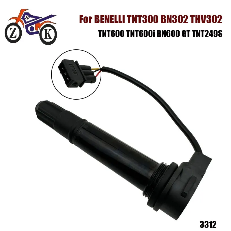 

Motorcycle Ignition Coil Fit For BENELLI TNT300 BN302 THV302 TNT600 Tnt600i BN600GT TNT249S 96200P300000 3312 Motorbike Part