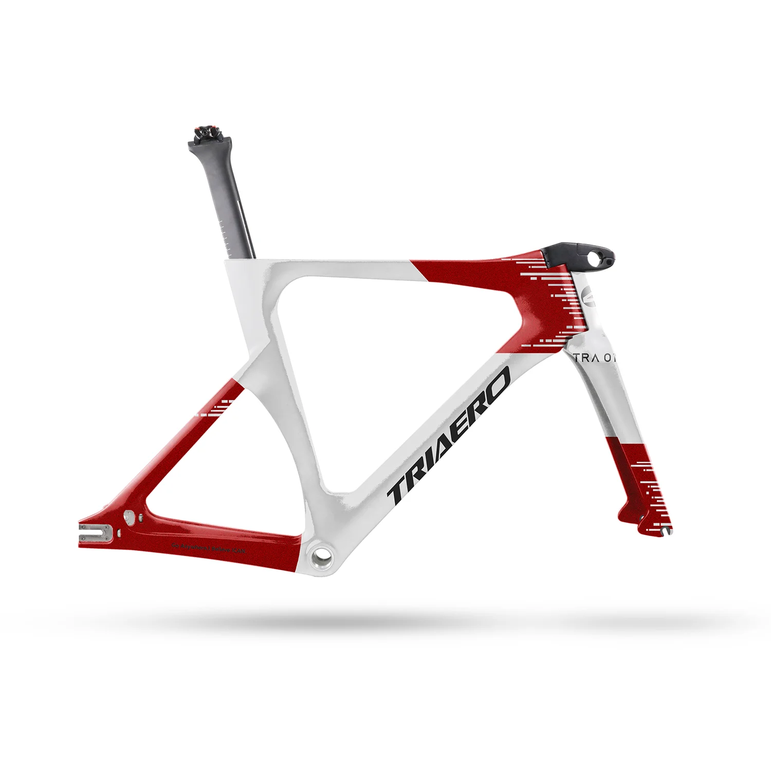 ICAN TRA01 Newest Carbon Track Bike Frame With BSA Bottom Bracket Add Paint Or Matte TT Frameset Professional Limit Competition