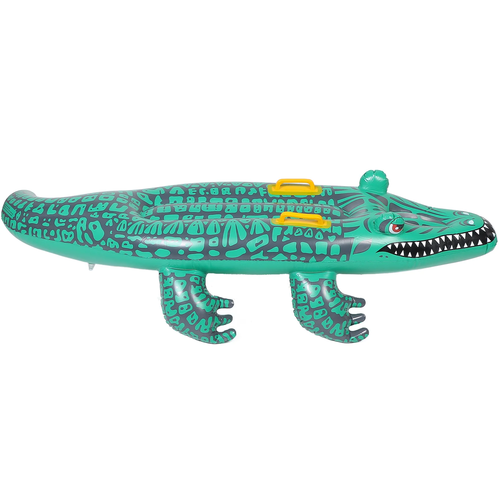 Inflatable Crocodile Surfboard Swim Pool Floating Mat Alligator Decorative Daily Use Inflation Party Surfboatd Pad for Toy