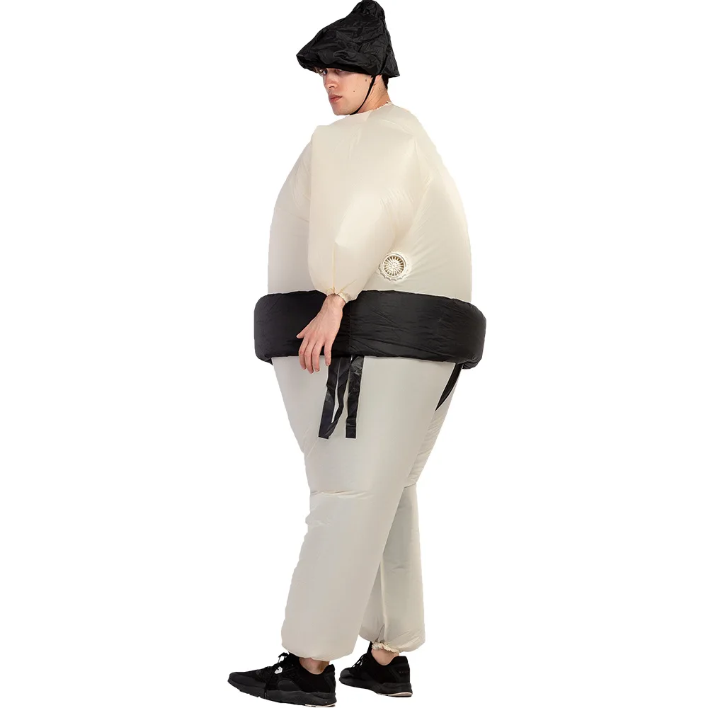 Lustiges, mehrfarbiges, aufblasbares Sumo-Kostüm für Erwachsene, Unisex, Halloween-Party, Tanzvorstellung, Cosplay, Bühnenkostüm, Requisiten, Accessoires – Detail 4