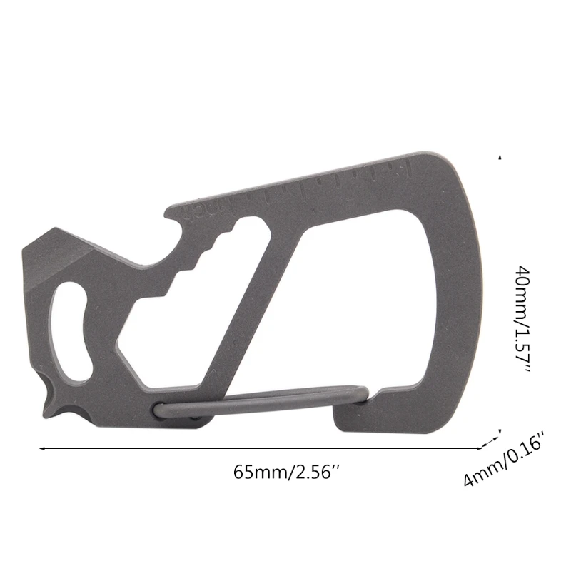 超軽量のキーリング 用チタン合金キーホルダーカラビナ吊り下げ