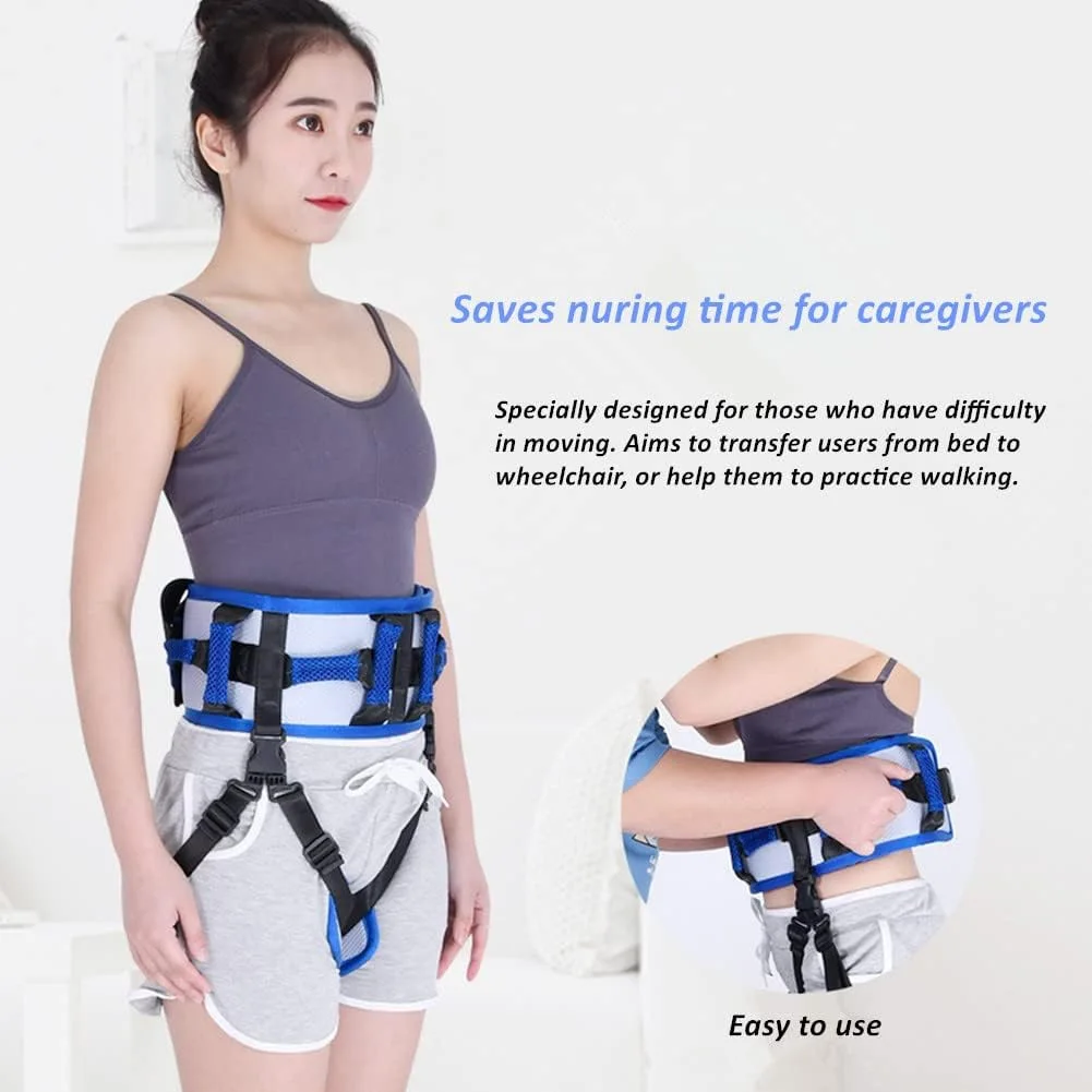 

Patient Transfer Belt Moving Waist Strap Paralyzed Waist Elderly Aids Tool Body Walking Disabled Lifting Support Rehabilita