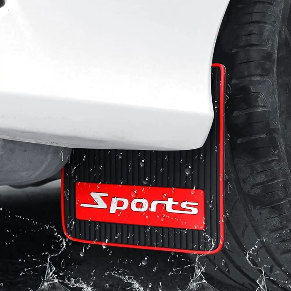 4Pcs No-Collision Soft Rubber Mud Flaps Universal Front Rear Splash Guards Mudguard for SUV Offroad Truck Car Exterior Accessory