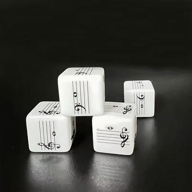 2Pcs Music Staff Dice Twelve-Tone Scale Music Interval Theory Learning for Composition Improvisation Music Education Teaching