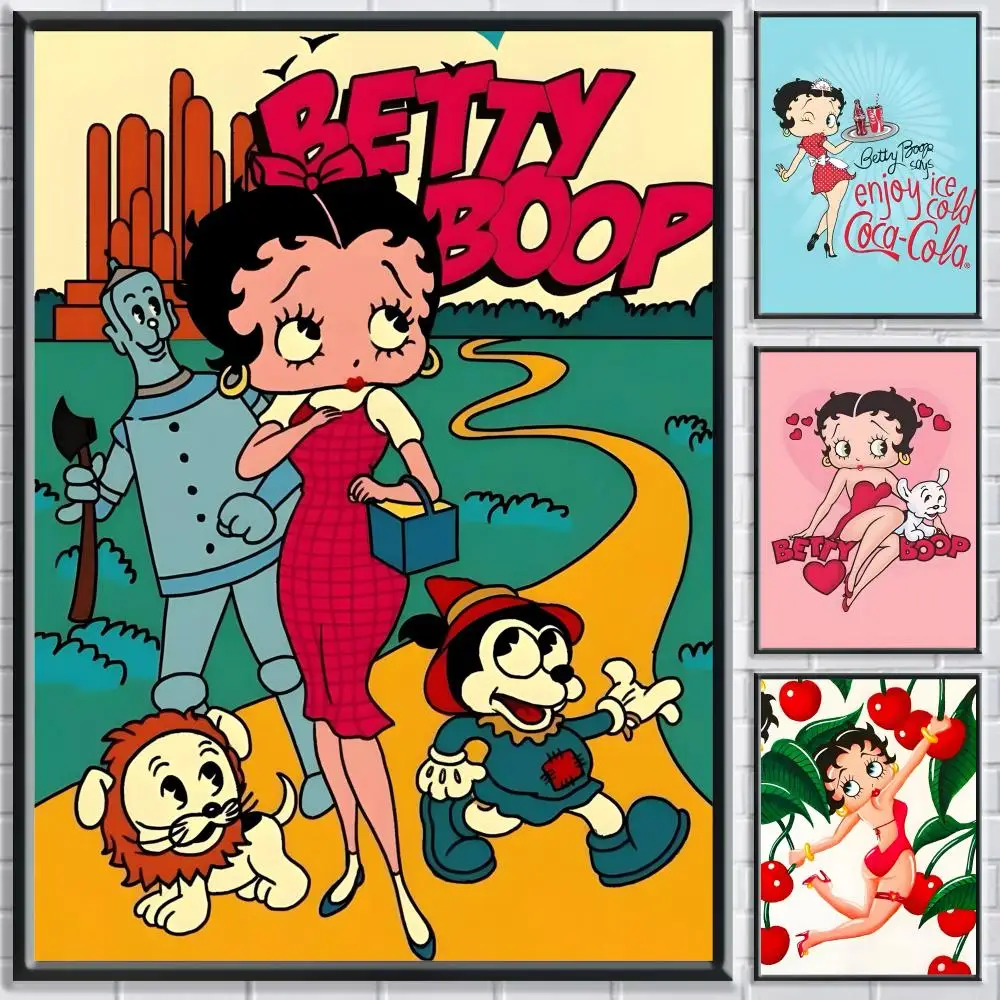 B-BettyS Boop-Poster, HD, wasserdicht, ideal für Zuhause, Büro, Wohnheim, Schlafzimmer, tolles Geschenk