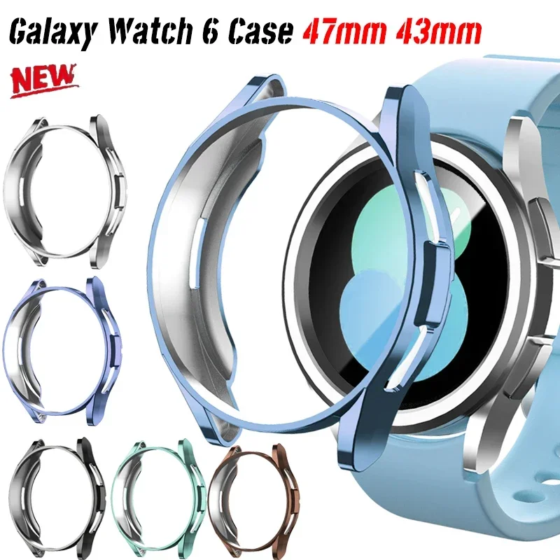 Case for Samsung Galaxy Watch 6 43mm 47mm TPU Bumper Galaxy Watch6 Classic Screen Protector Galaxy Watch 5 40mm 44mm Cover