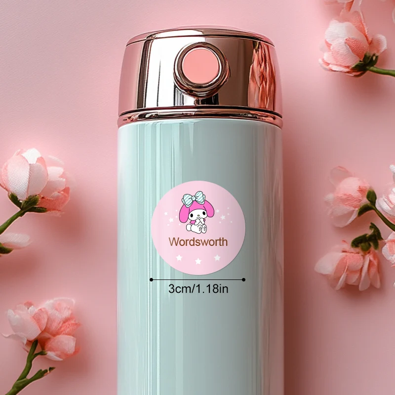 ملصقات اسم ميلودي مخصصة - ملصقات كرتونية جميلة مخصصة لعيد الميلاد والهالوين وعيد الميلاد وهدايا الحفلات #2