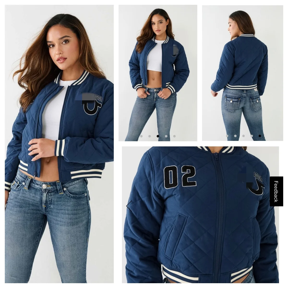 

Autumn Winter Pure Original Baseball Jaet Cotton Outerwear Versatile Personali ort Zipper Polyester Fabric Women's Coat