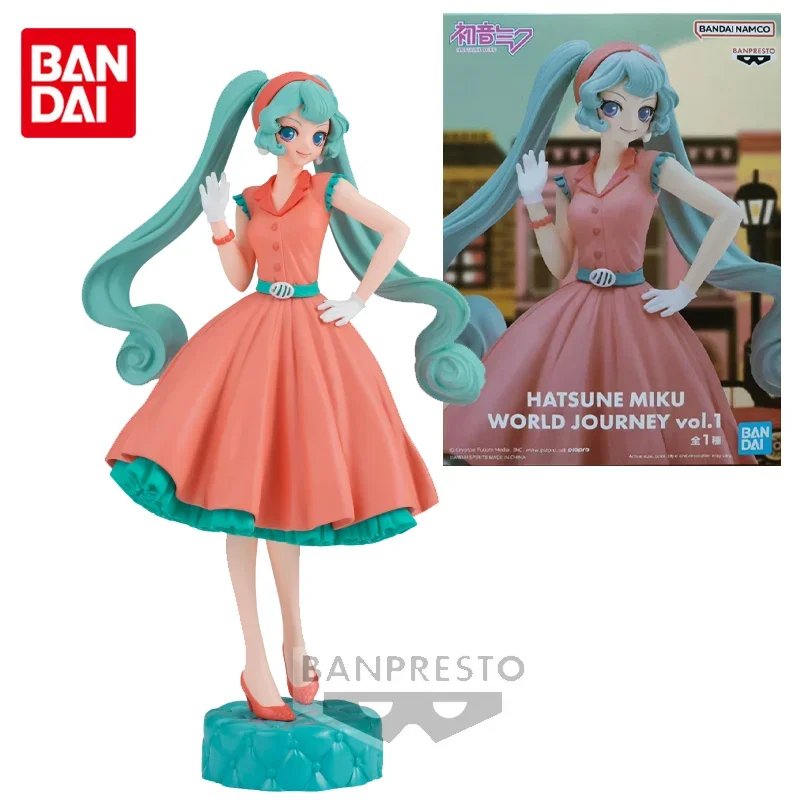 

Фигурка героя аниме «Путешествие в мире», оригинальная, HATSUNE MIKU, Bandai vol.1, игрушки для мальчиков и девочек, детские подарки на день рождения, модель