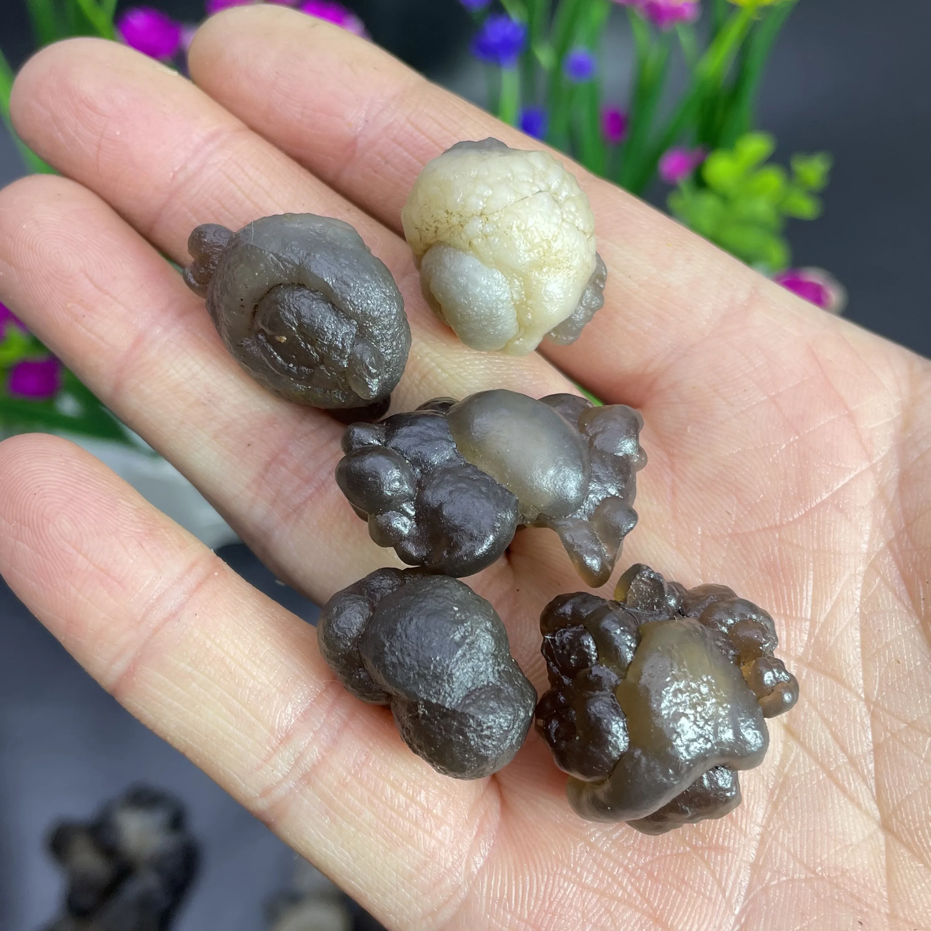 Natural Grey Panda Agate Rock Crystal Quartz Material Chakras Energy Healing Stone Specimen Aquarium Garden Decoration 02