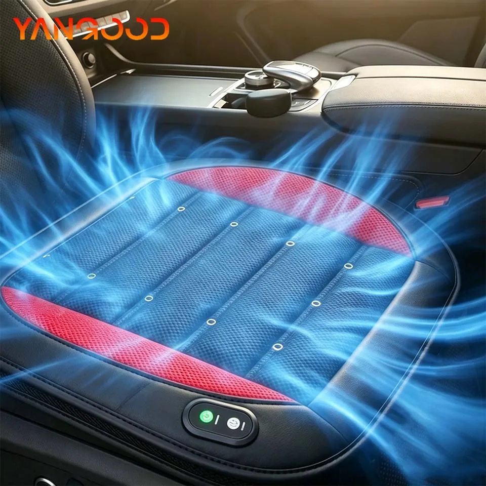 

Seat Cushion Car Seat Ventilation Summer Cooling Pad 12V Air Blowing Single Fan Cooling 24V Large Truck Breathable Seat Cushion