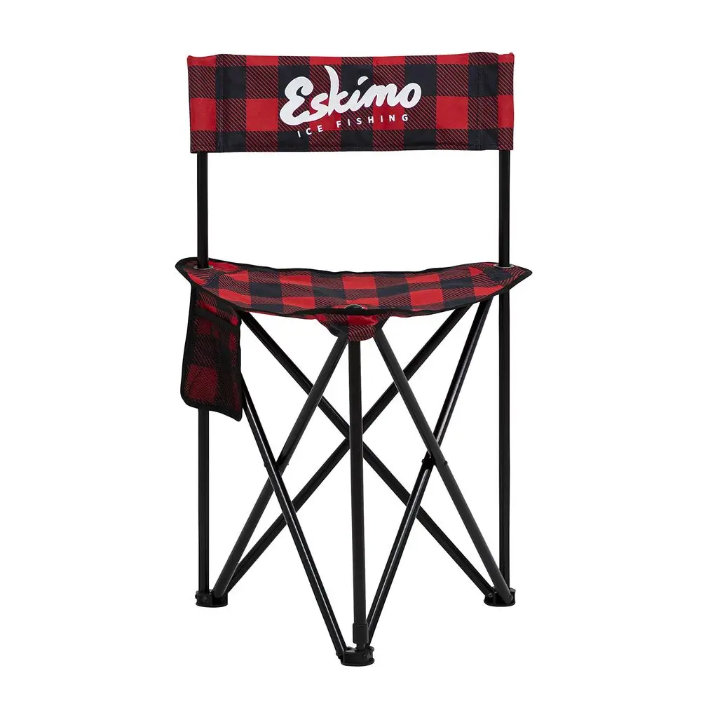 

Plaid XL Folding Ice Chair, Buffalo Plaid Red Black