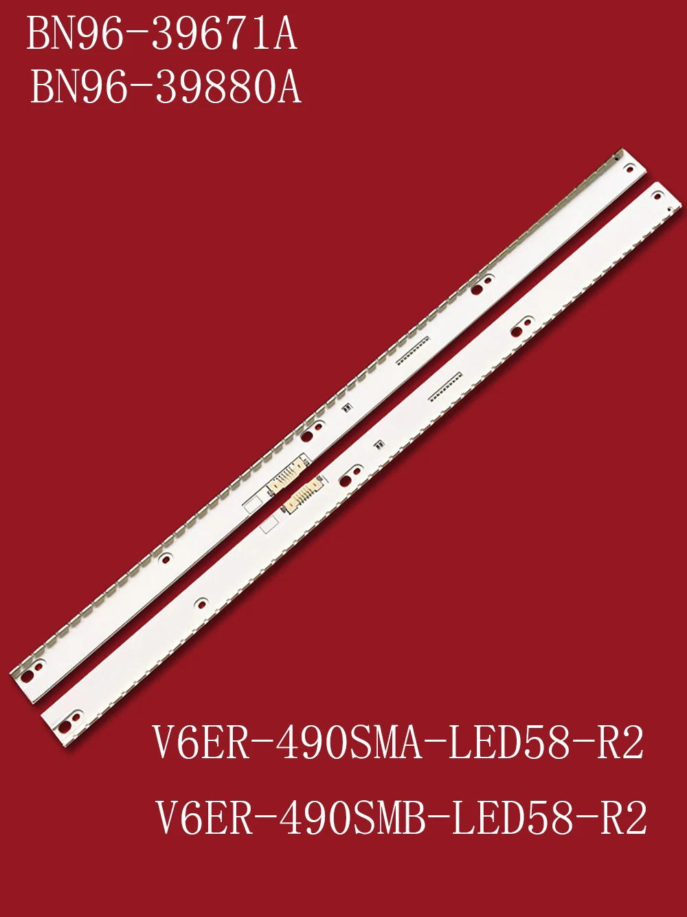 

LED Bar(2) for Samsung UN49KU6400 UE49KU6500U UE49KU6400U UE49MU6470 UE49MU6505 UE49MU6400U UN49KU7000 UA49KU7500 UE49KU6650U