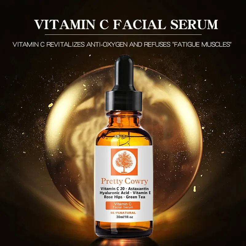 

Vitamin C Brightening Facial Serum rich in natural ingredients hydrates skin strengthens barrier lightweight non greasy