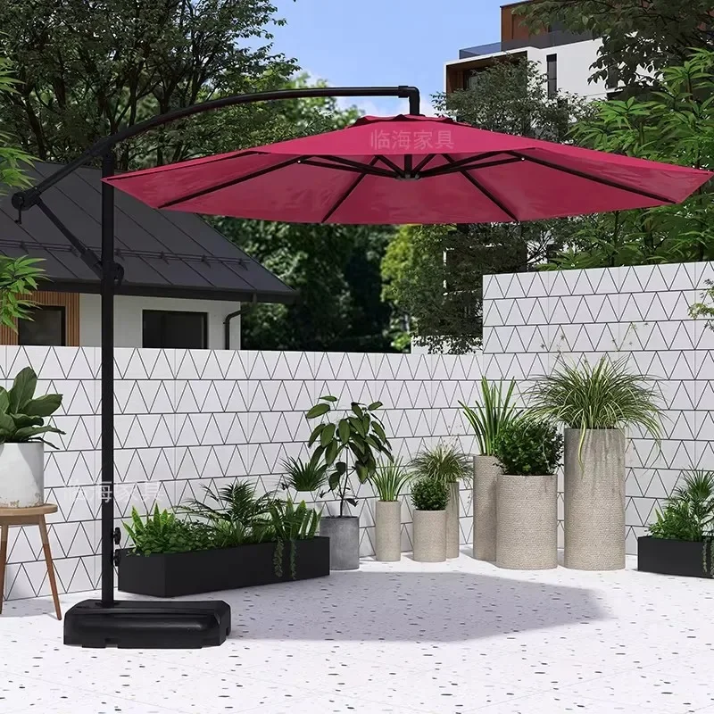 Garden Villa Roman Umbrella Outdoor Balcony Stand Banana Umbrella