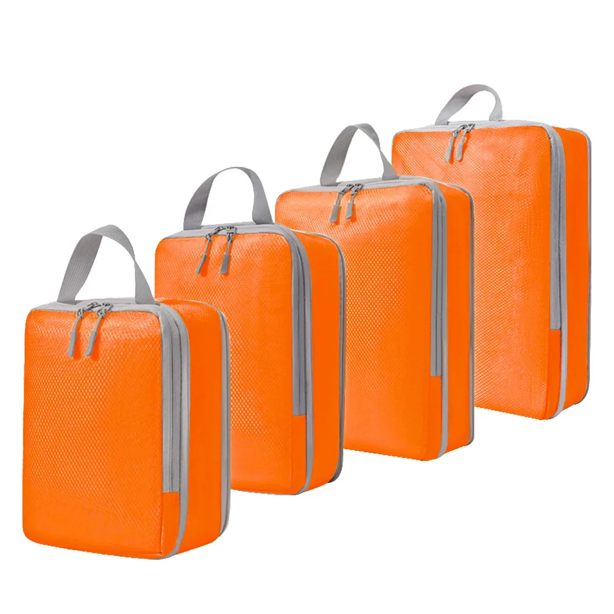 4pcs Mesh Nylon Waterproof Clothing Compression Storage Bag, Suitable For Outdoor Travel, Vacation And Home Storage Essentials