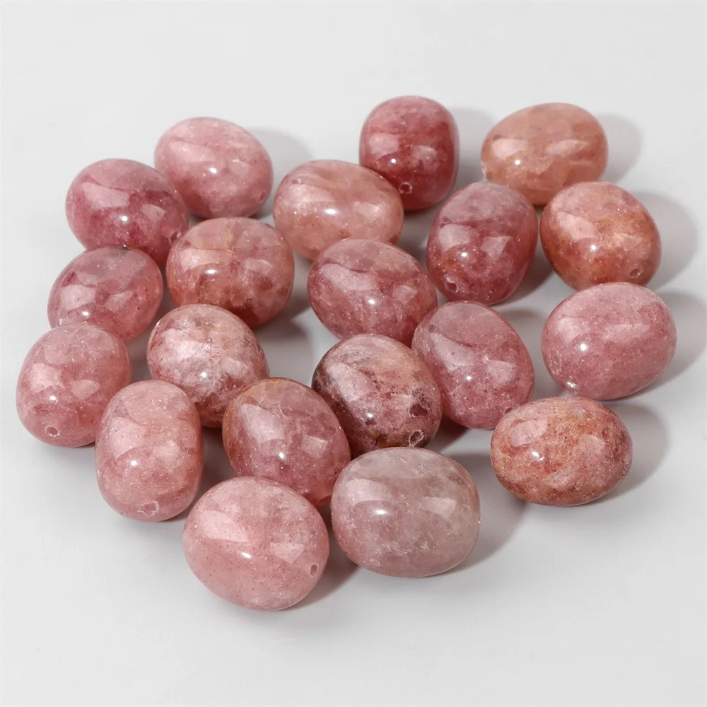 High Quality Natural Strawberry Quartzs Bead 15x20mm Irregular Square Beads Loose Spacer Bead for DIY Bracelet Necklace Earrings