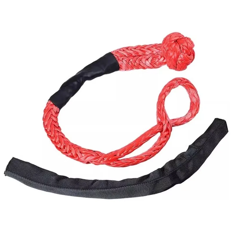 17T لينة تكبل 4x4 الاصطناعية حبل UTV 4x4 مركبة تكبل حزام واقية حبل الثقيلة مقطورة قبالة الطريق سحب ATV ونش #3