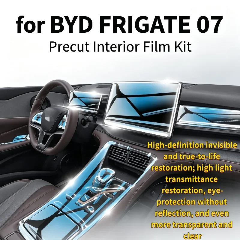 For BYD Destroyer 07 interior film center console screen soft film screen protector modification decoration car accessories