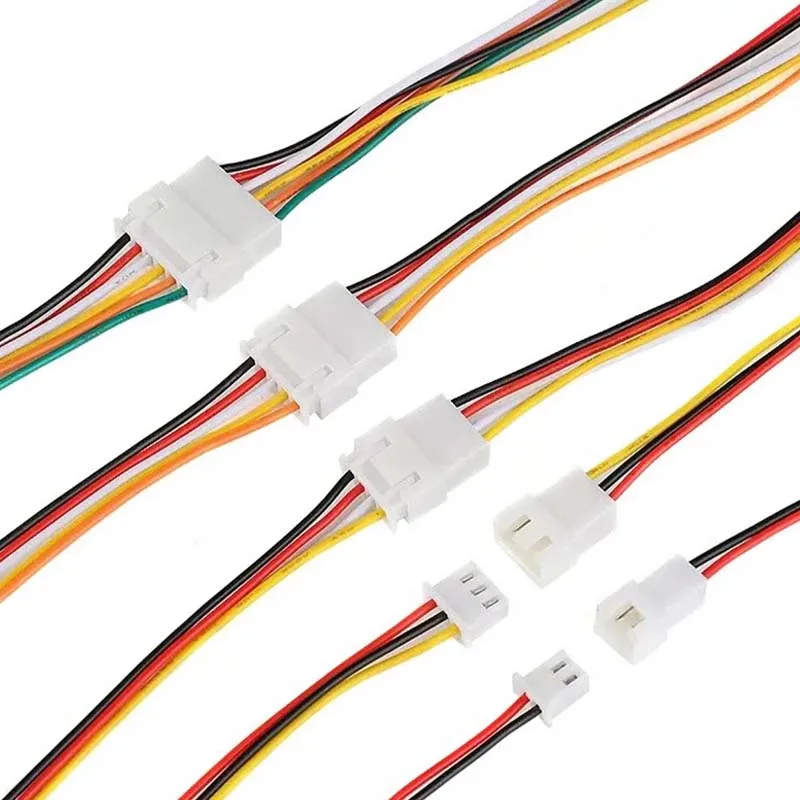 5Pcs JST XH 2.54 mm Pitch 2 Pin Male or Female Jack Wire Cable Connector XH2.54mm 2P Plug Socket Cable Length 20cm 26AWG