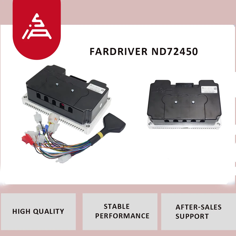 ND72450 Fardriver Controller E-Motorcycle Controller 450A BLDC Programmable with Bluetooth/USB Cable