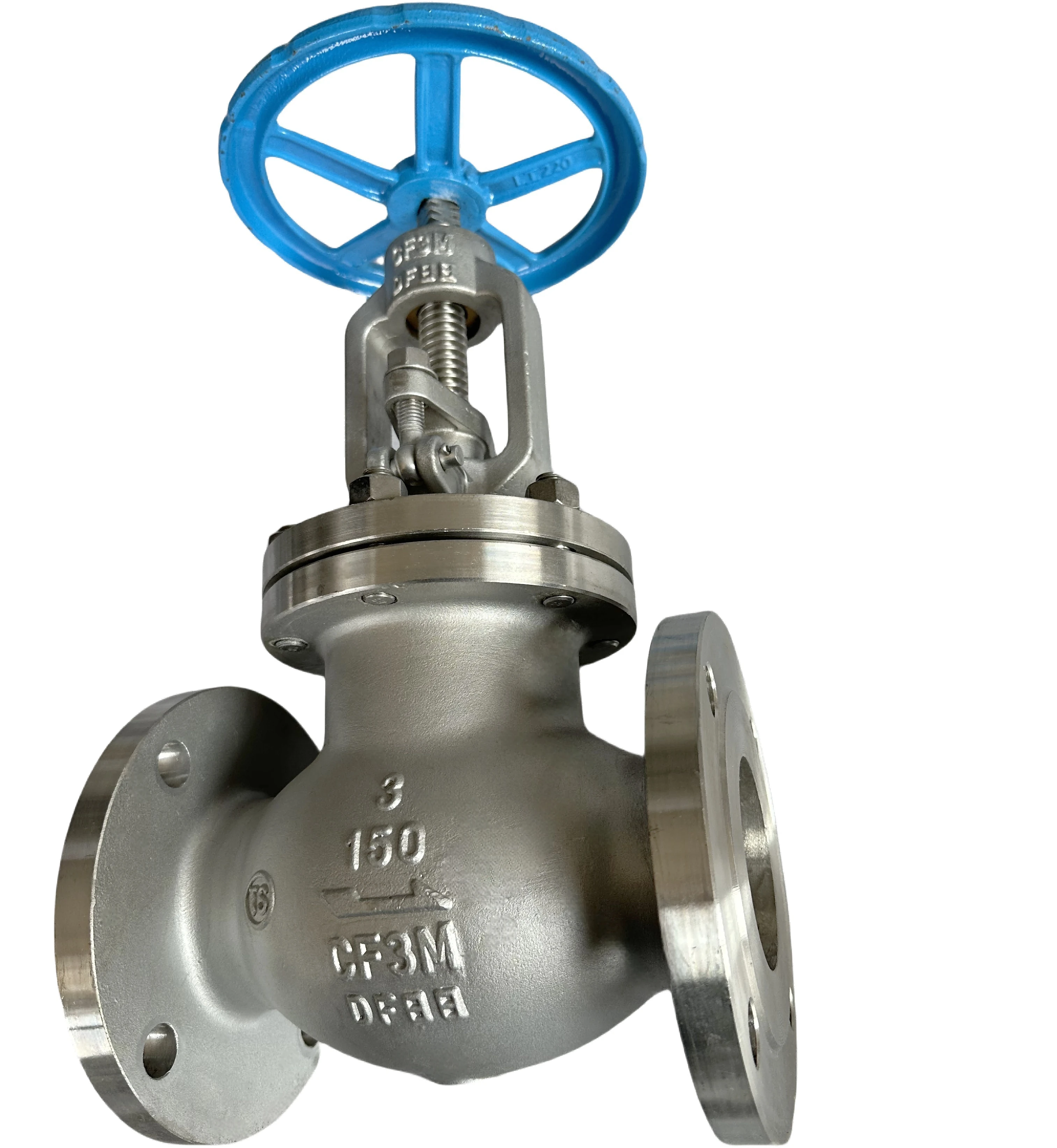 

Standard 316L stainless steel manual globe valve DN80 industrial flange shut-off flange globe valve