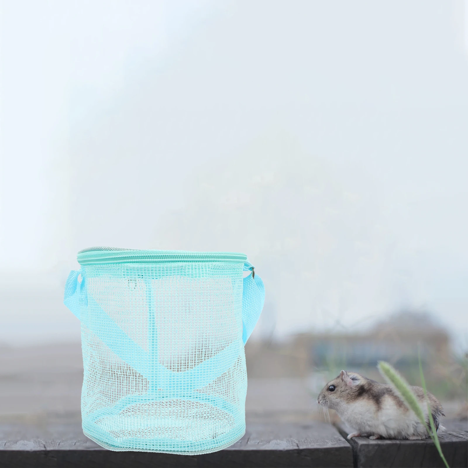 

Pet Outing Bag Outdoor Rat Carrier Reusable Cloth Compact Hamster Sky blue Guinea Pig Breathable Portable Small Pet Travel