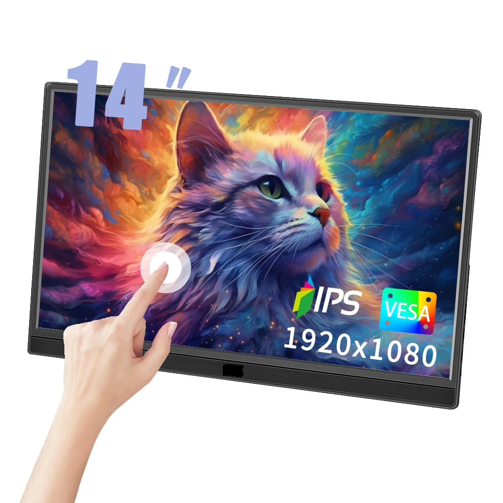 

14 /15.6 inch full FHD touch portable display, HDMI interface, IPS panel, suitable for PC/laptop/PS3/4/Xbox and other devices