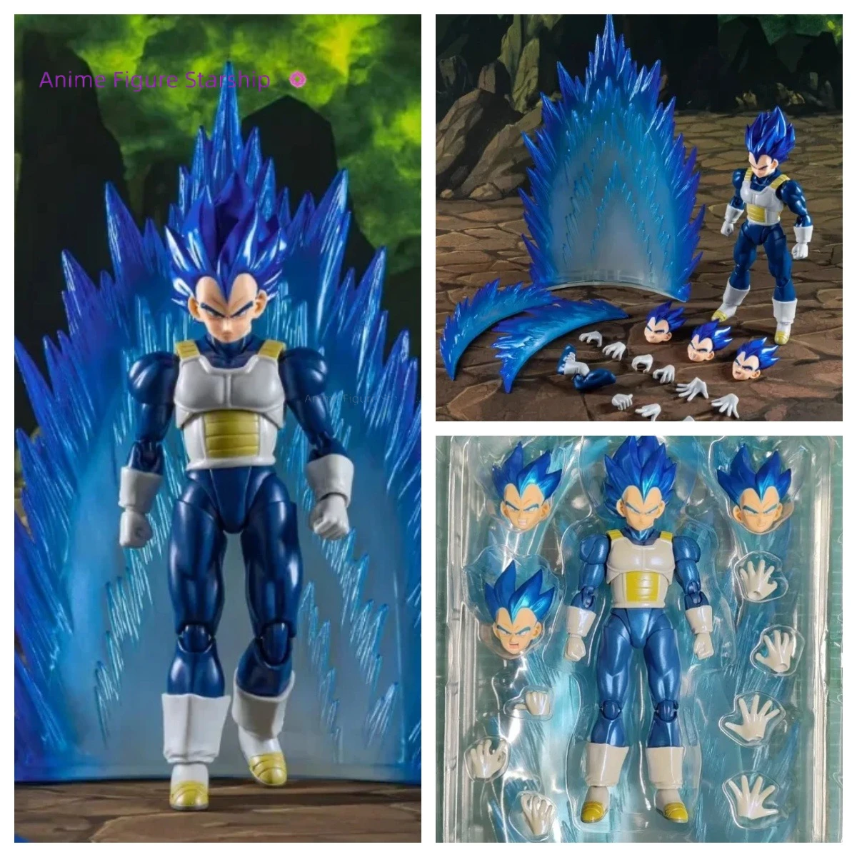 متوفر في المخزون لعبة دراغون بول DF SHF ماجيك باكت المنقولة مسحور الحصان الأزرق الداكن فيغيتا معركة البدلة 6 بوصة المنقولة عمل الشكل الهدايا