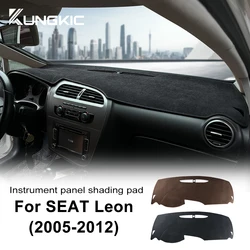 For Seat Leon 2005 2006 2007 2008 2009 2010 2011 2012 Sunshade Mat Flannel Dashmat Carpet Anti-Slip Pad Interior Accessories