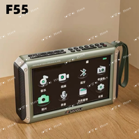 SANSUI F55 7-inch LED Display Radio Wireless Bluetooth Speaker Portable FM Radio TF Card Slot MP4 Music Player Video Boom Box