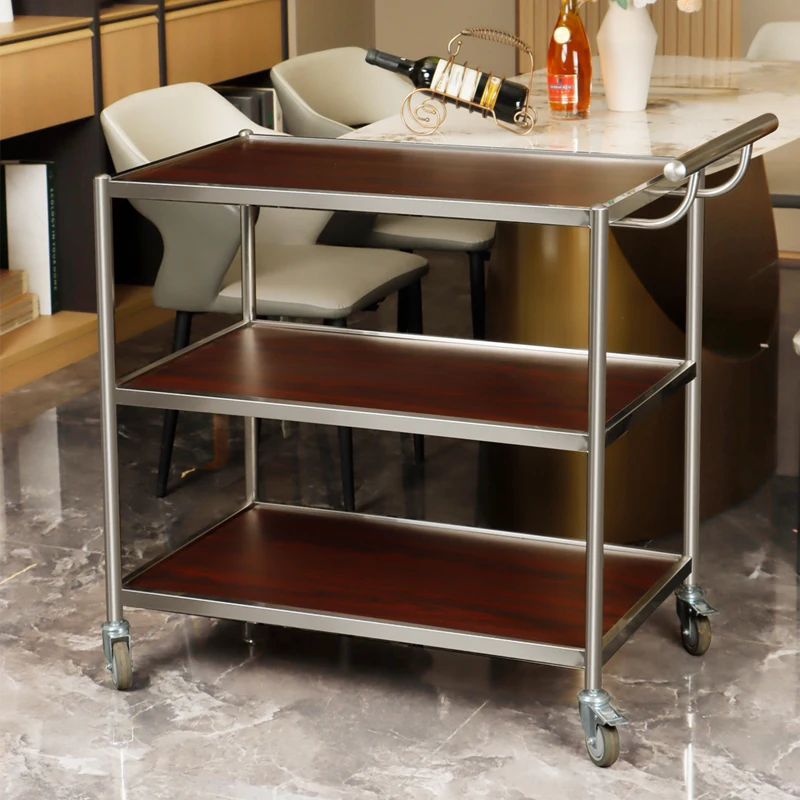 عجلات فندق عربة اليد مأدبة الثقيلة الحدث كوكتيل الدعامات فندق عربة اليد المحمولة مركبة النقل واجن الأثاث الفاخر #1