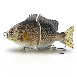 5.5 Inch Bluegill Fishing Lures Single Joint Hard Artificial Bait Fish Plastic Bluegill Sunfish Glide Bait