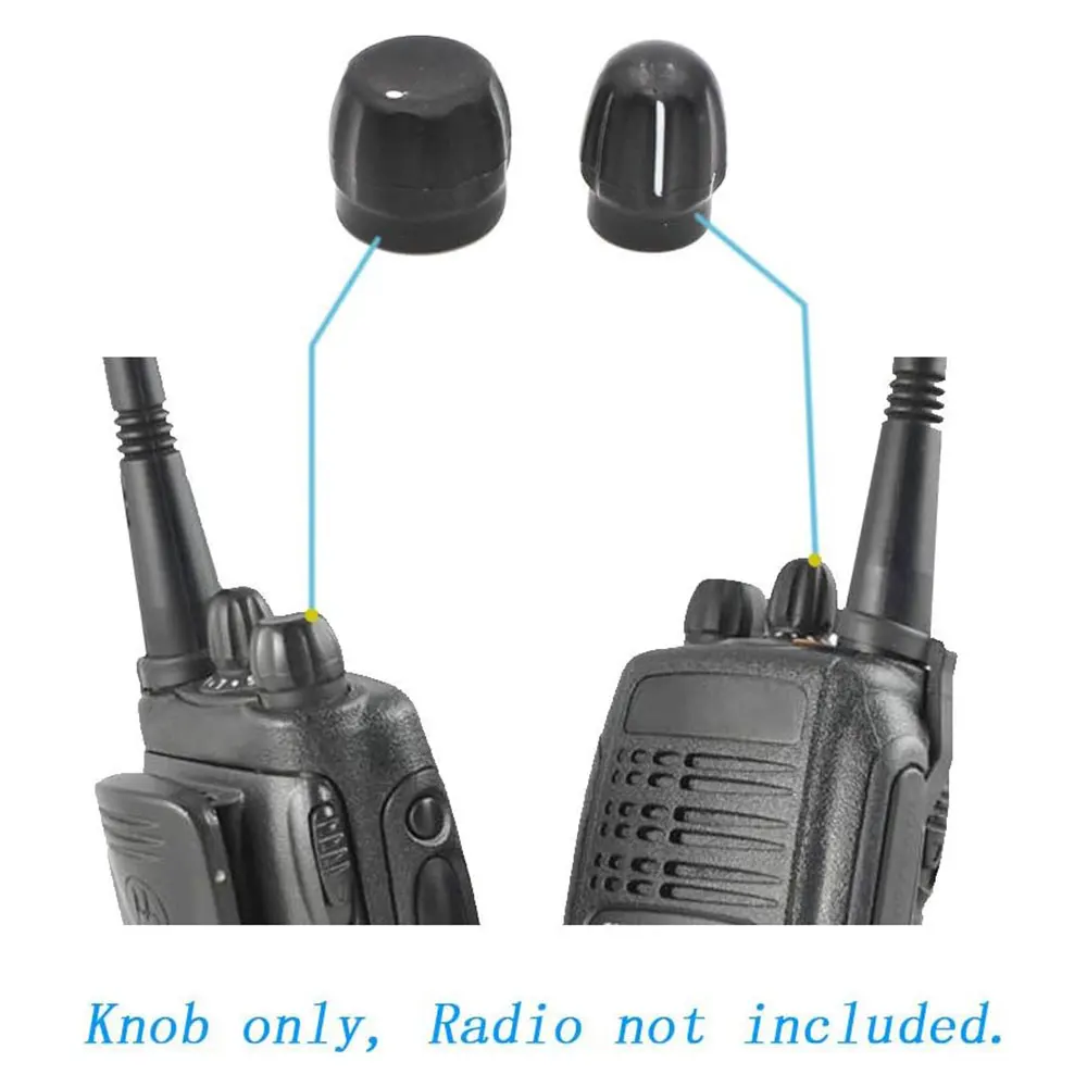 2 pairs Volume and Channel Knob Button Cap for Motorola CP200 CP200D CP040 Pro5150 GP380 HT1250 CP150 CP180 EP450 DEP450