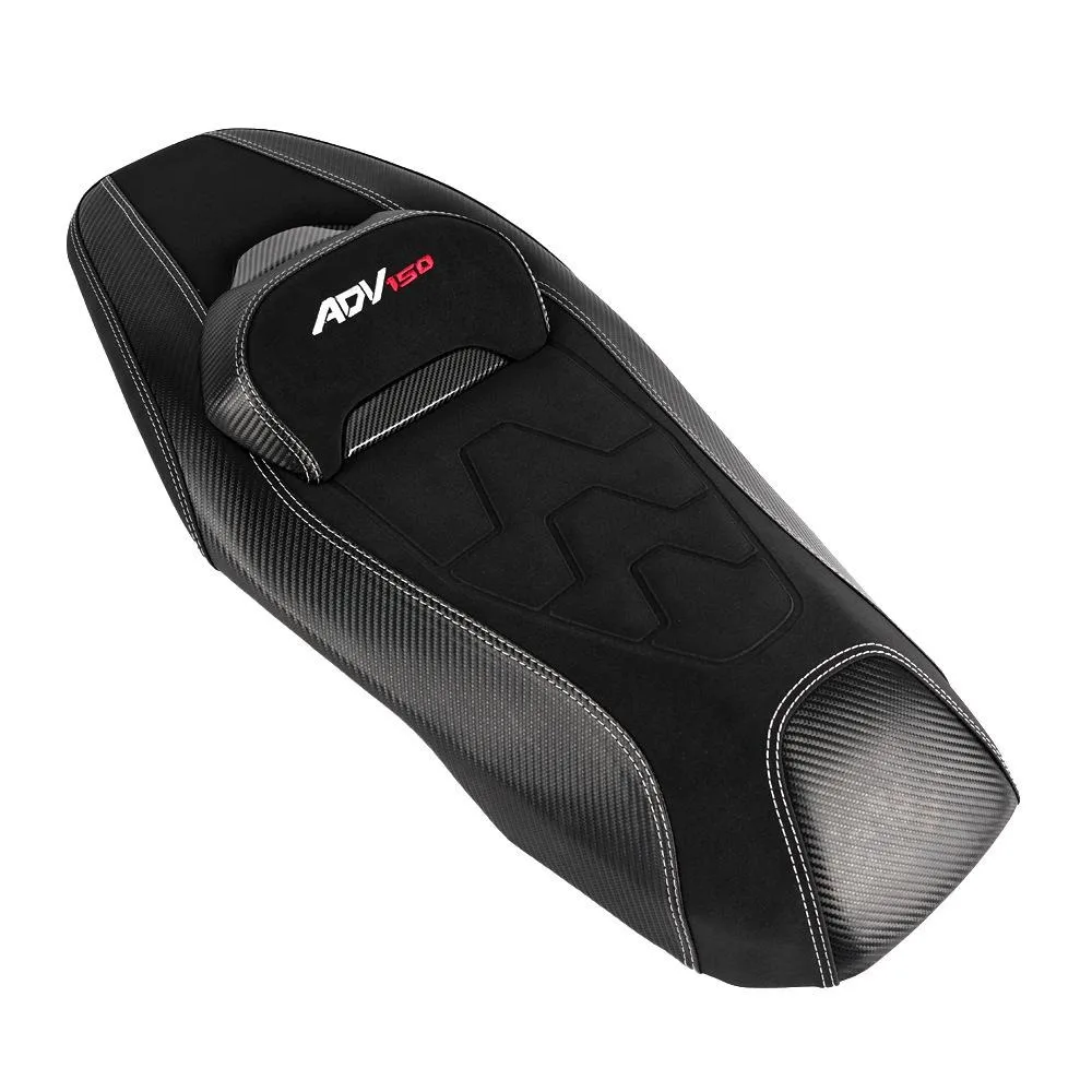 Comfort Seat Cushion for Honda ADV150 2019-2022 | Soft Saddle with Backrest | Long‑Distance Riding Back Pain Relief