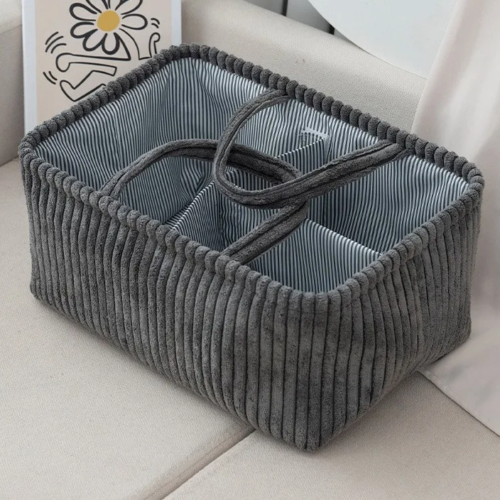 1 st grote Boheemse opbergmand - organisator met meerdere compartimenten voor babykleding, speelgoed en woondecoratie