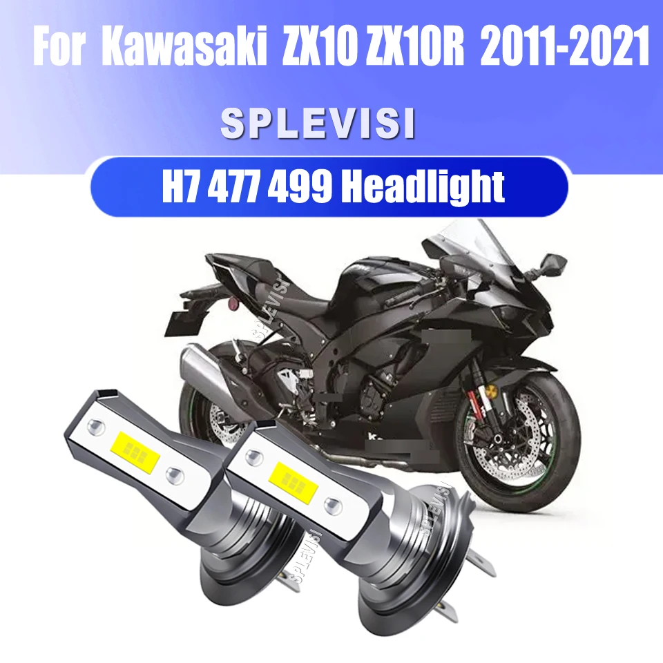 

H7 45W LED Headlight Lamps OEM Replacement with Better Performance For Kawasaki ZX10 ZX10R 2011 2012 2013 2014 2015 2016-2021