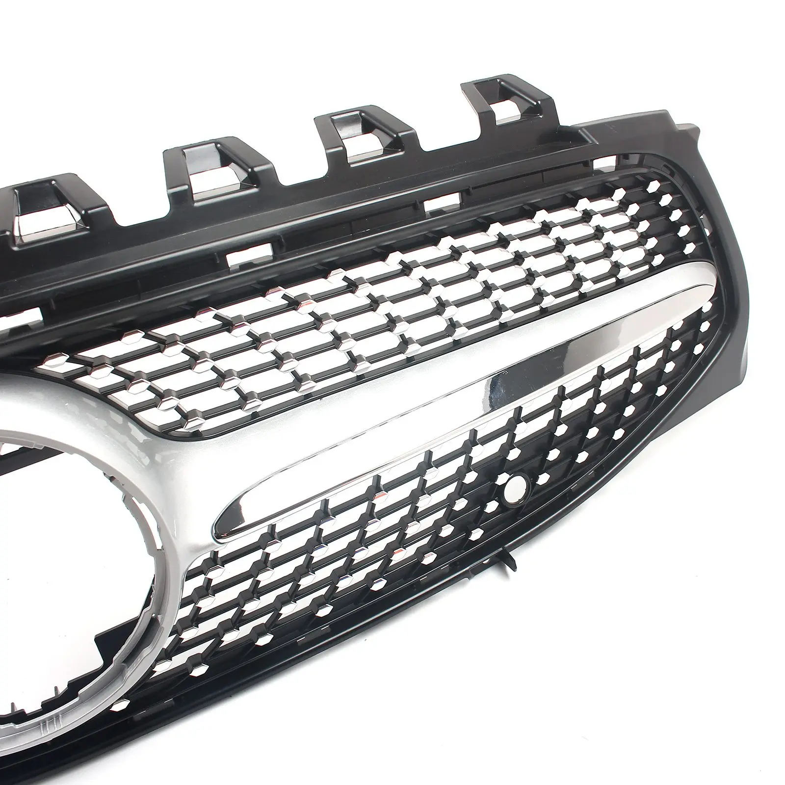 

Front Bumper Grille Inlet Grill Diamond For Mercedes Benz CLA-CLASS W118 2020-ON Tuning Facelift Chrome Silver Black Grille