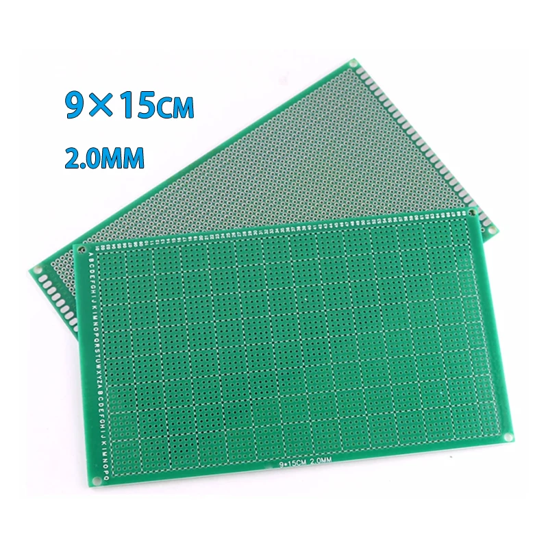 5Pcs 9*15CM 2.0MM Spacing Single-sided Tin-Sprayed Universal PCB Prototyping Board for Experimentation and Soldering