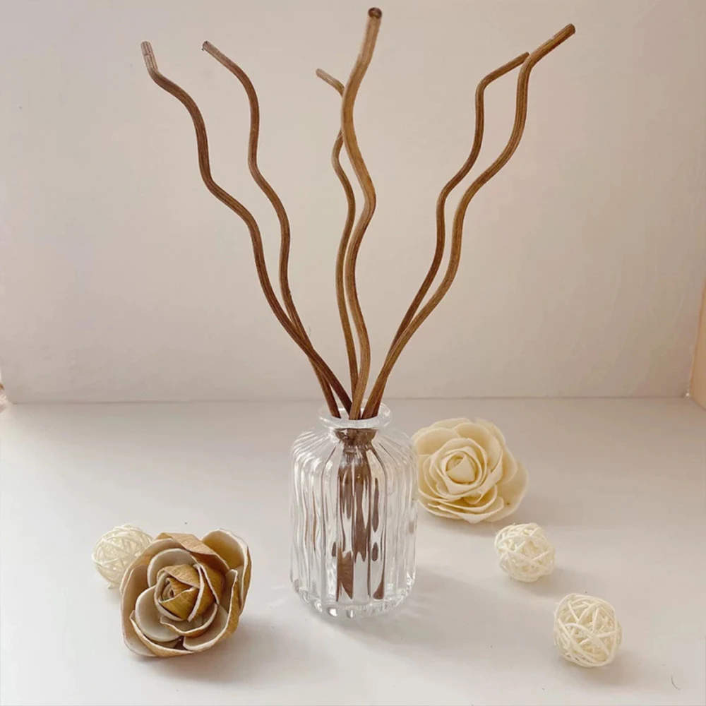 20 قطعة عصا الناشر الروطان عصا متموجة الروطان القصب العطر الناشر عبوة العصي استبدال لمكتب ديكور المنزل #2