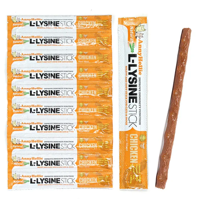 أني هوليك L-Lysine عصا 5 جرام × 10ea وجبة خفيفة للقطط